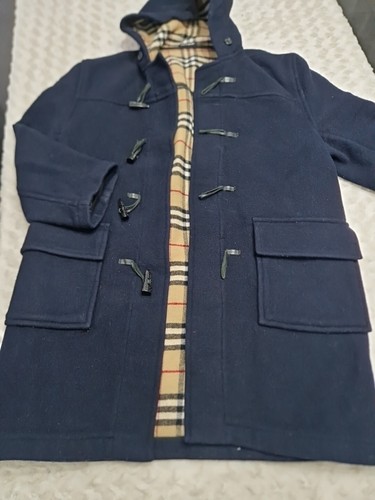 Burberry dufflecoat blau wolle - burberry,